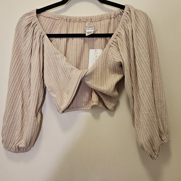 L*Space Jemma cropped knit top NWT - Picture 3 of 6